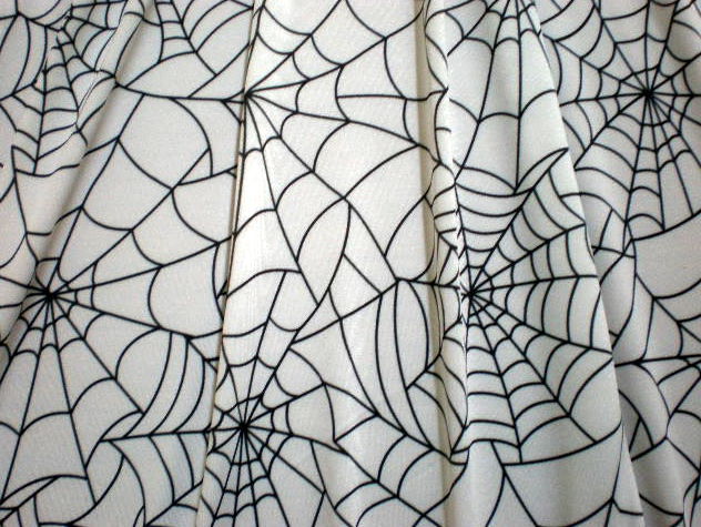 15.White-Black Spider Special Printed Spandex